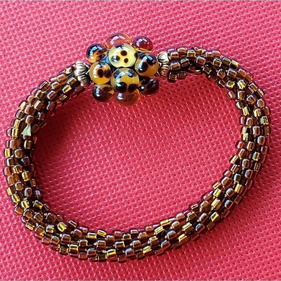 Set‎ of 2 beautiful Beaded Kumihimo Bracelets - Picture 3 of 12